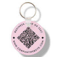 Rose | Porte - clé de code QR personnalisé profess