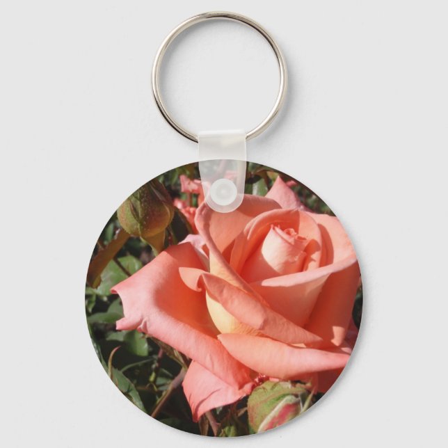 Porte-clés Rose rose païen (Recto)