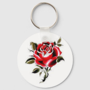 Porte-clés rose rouge