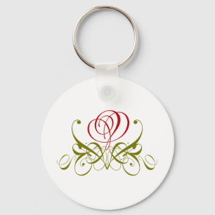 Porte-clés Rose rouge