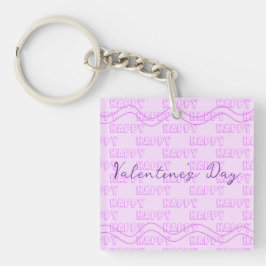 Porte-clés Rose - Violet Saint-Valentin