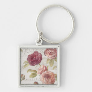 Porte-clés Roses de Français de rose en pastel