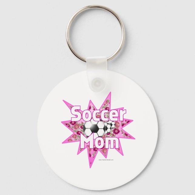 Porte-clés Roses de maman de football (Recto)