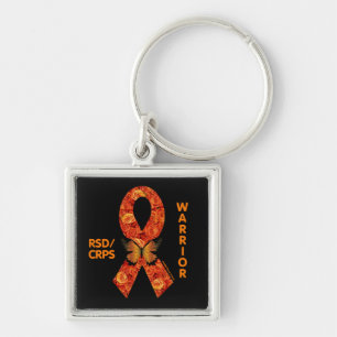 Porte-clés Roses orange/papillon...RSD/CRPS