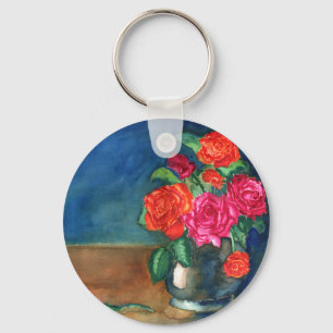 Porte-clés Roses pour Mon Amour