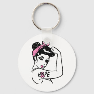 Porte-clés Rosie Riveter Hope Lutter contre le cancer du sein