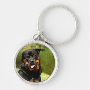Porte-clés Rottweiler, Happy Keychain
