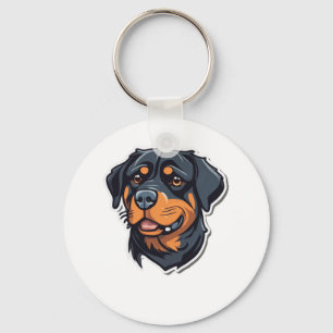 Porte-clés Rottweiler Pourcentage Pawsitly Adorable Rottie Ch