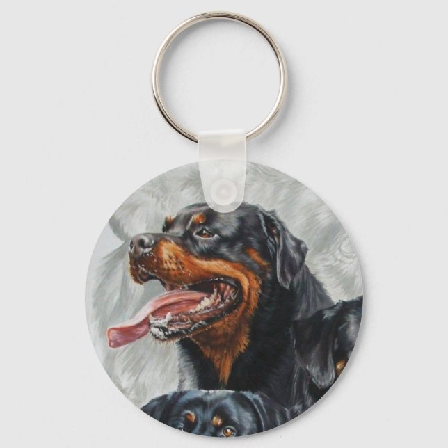 Porte-clés Rottweiler wGhost (Recto)