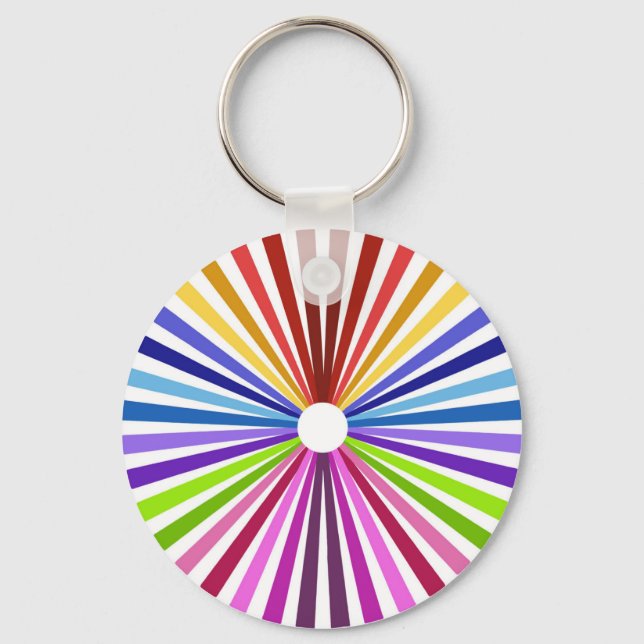 Porte-clés Roue arc-en-ciel (Recto)