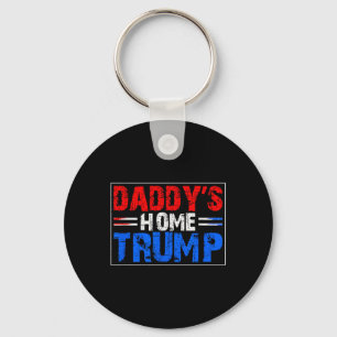 Porte-clés Rouge Blanc Bleu Trump Daddys Accueil Trump Patrio