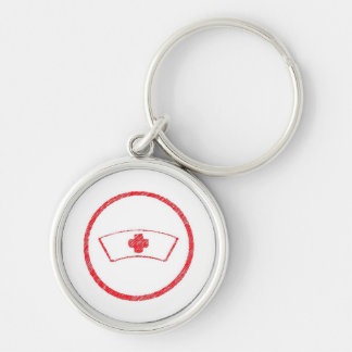 Porte-clés rouge médical urgence hôpital infirmière croix