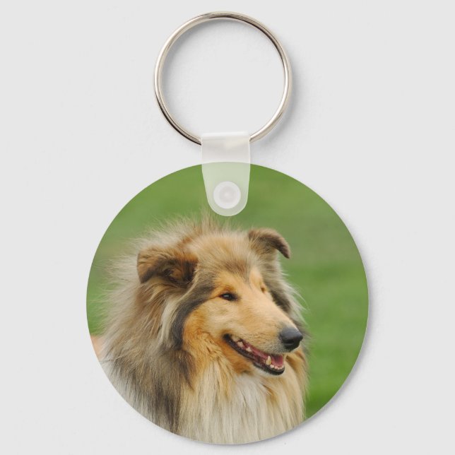 Porte-clés Rough Collie (Recto)