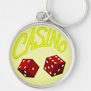 Porte-clés Rouler les dés de casino