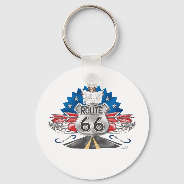 Porte-clés Route 66 Cowgirl Porte - clé (Recto)