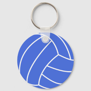 Porte-clés Royal Blue and White Volleyball