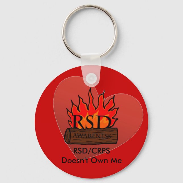 Porte-clés RSD/CRPS ne me appartient pas coeur (Recto)
