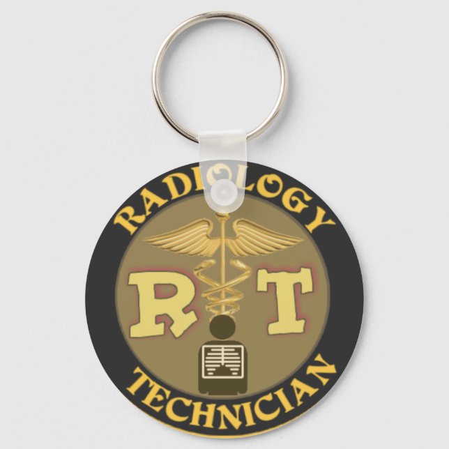 PORTE-CLÉS RT RADIOLOGIE TECHNICIEN BADGE - LOGO (Recto)