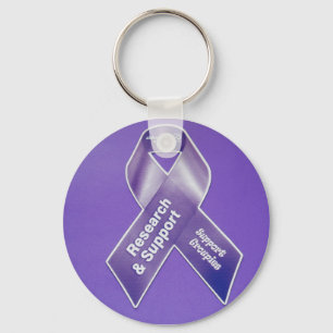 Porte-clés Ruban de groupie de soutien d'Alzheimer