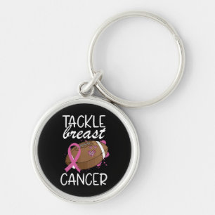 Porte-clés Ruban de sensibilisation au cancer du sein Tackle