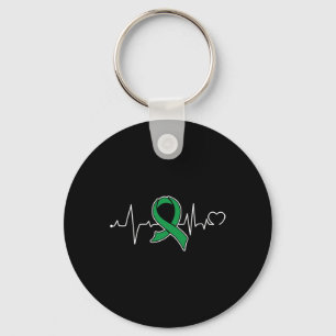 Porte-clés Ruban de soutien à la sensibilisation au cancer de