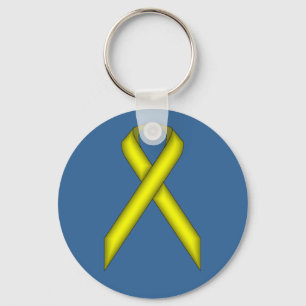 Porte-clés Ruban standard jaune par Kenneth Yoncich