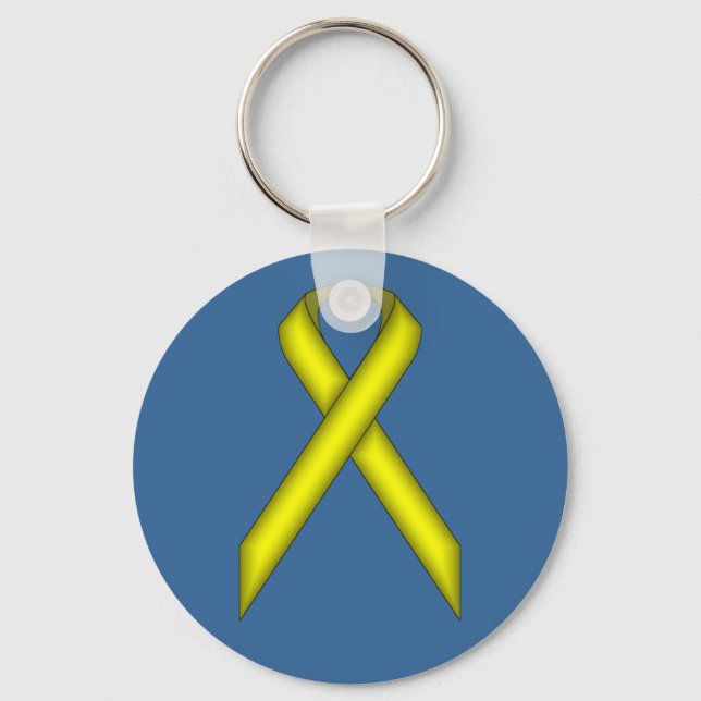 Porte-clés Ruban standard jaune par Kenneth Yoncich (Recto)