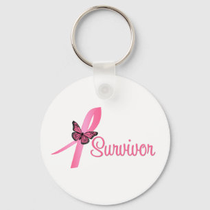 Porte-clés Ruban survivant du cancer du sein