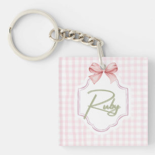 Porte-clés Ruby personnalisé bébé fille infirmière Bow&En vic