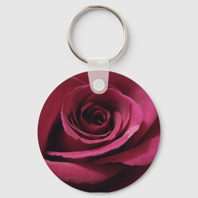 Porte-clés Ruby Red Rose (Recto)