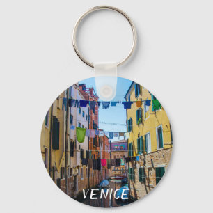 Porte-clés Rue à Venise avec lave-linge Italie