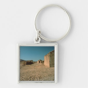 Porte-clés Rue de village avec des Chambres