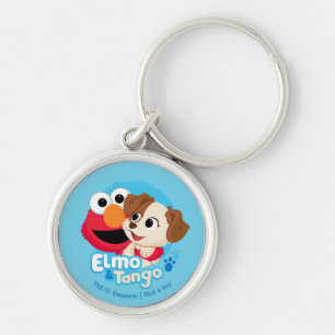 Porte-clés Rue Sésame   Badge Elmo & Tango
