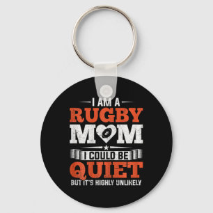 Porte-clés Rugby Maman Moms Club Moms Fête des mères