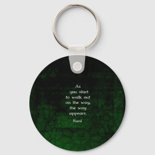 Porte-clés Rumi Inspiration Avoir une citation de la foi