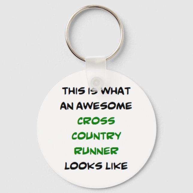 Porte-clés runner cross country, génial (Recto)