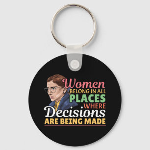 Porte-clés Ruth Bader Ginsburg Féministe Avocate Juge