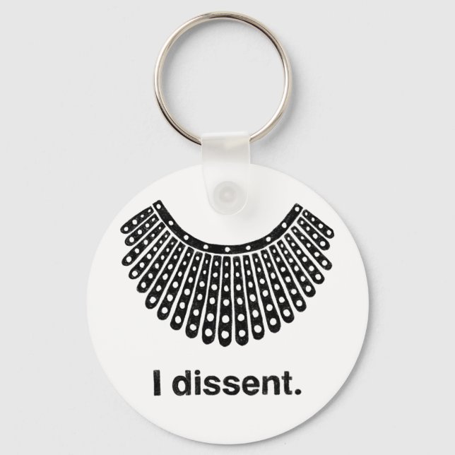 Porte-clés Ruth Bader Ginsburg I Disidence RBG Coller (Recto)