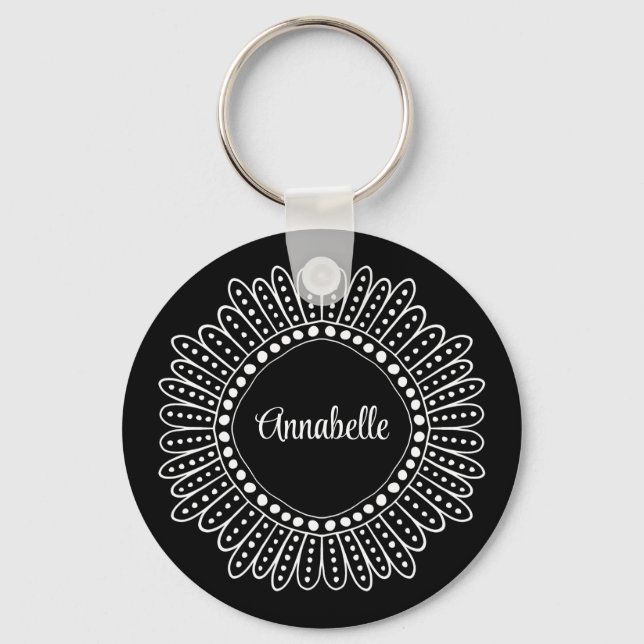 Porte-clés Ruth Bader Ginsburg Inspiré Collar Dissident (Recto)