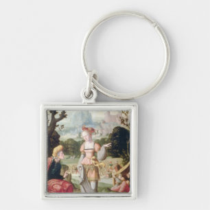 Porte-clés Ruth et Naomi dans le domaine de Boaz, c.1530-40