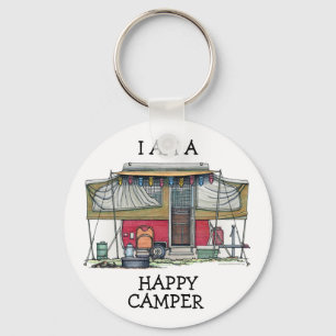 Porte-clés RV Cute Popup Camper Travel Trailer