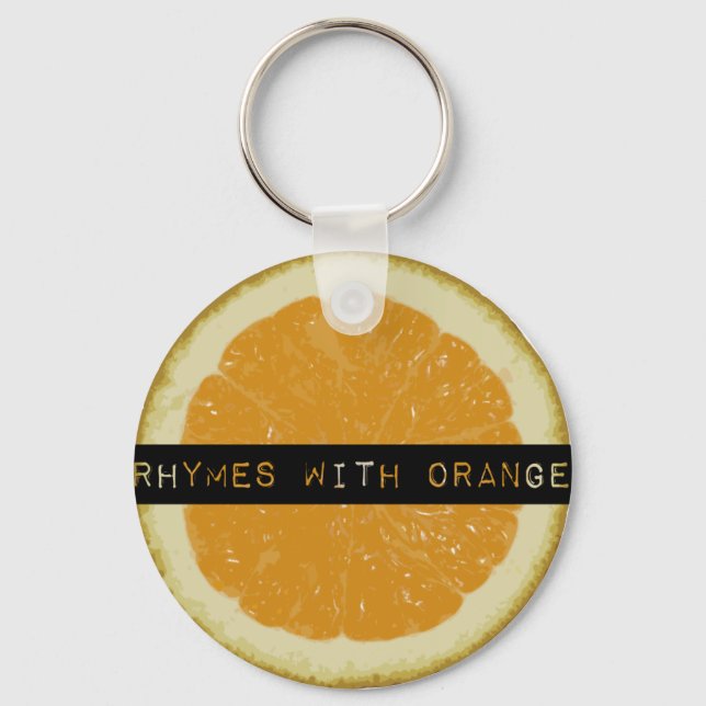 Porte-clés Rymes avec Porte - clé orange (Recto)
