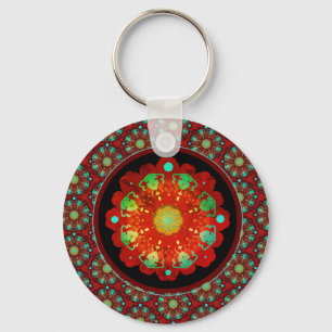 Porte-clés Rythmes primaires Mandala Motif