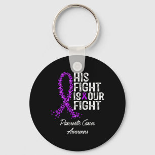 Porte-clés Sa Lutte Est Notre Lutte Contre Le Cancer Pancréat