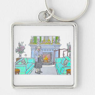 Porte-clés Sa Majesté la reine Elizabeth II