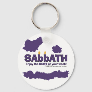 Porte-clés Sabbat aux bougies - Profitez du reste de votre se