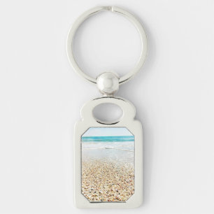 Porte-clés Sable de plage tropical L'océan ondule de mer Flo