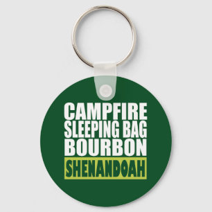 Porte-clés Sac couché de feu de camp Bourbon Shenandoah