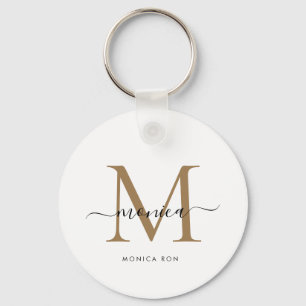 Porte-clés Sac fourre-tout personnalisé avec monogramme