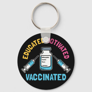 Porte-clés Sac vacciné contre le COVID éducatif